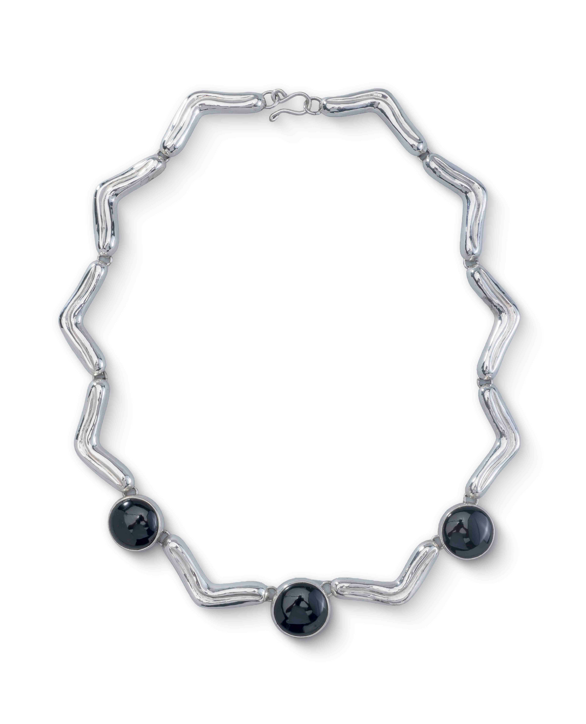 Lengua Trio Necklace in Sterling Silver