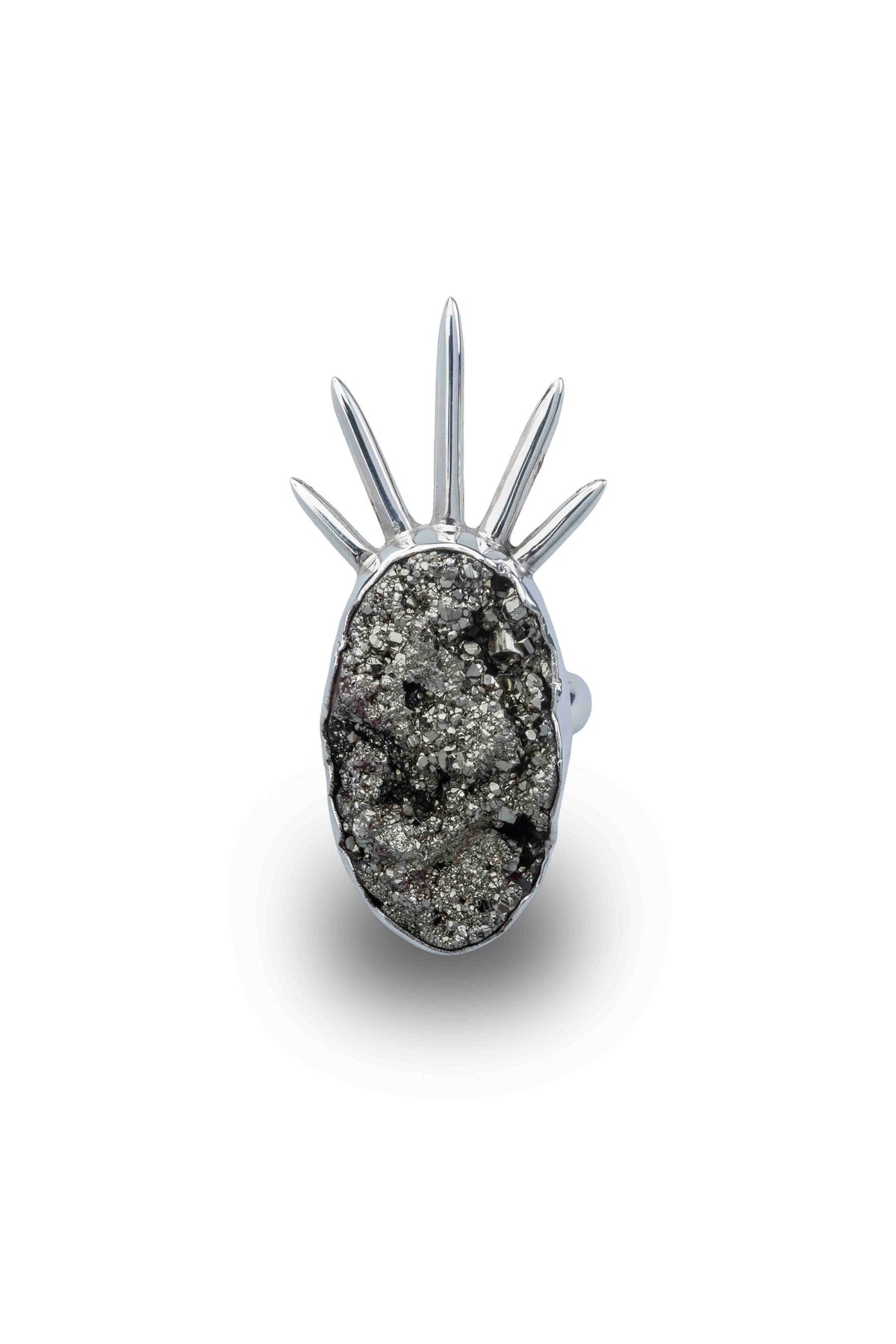 Sol Pyrite Ring in Sterling Silver