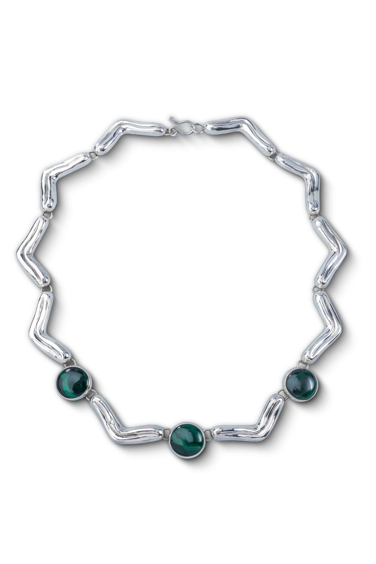 Lengua Trio Necklace in Sterling Silver