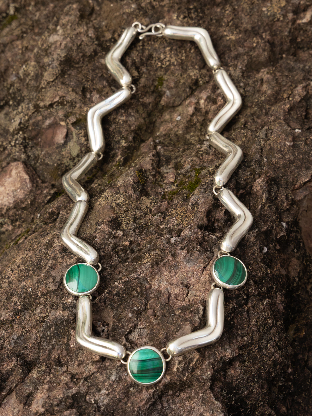 Lengua Trio Necklace in Sterling Silver