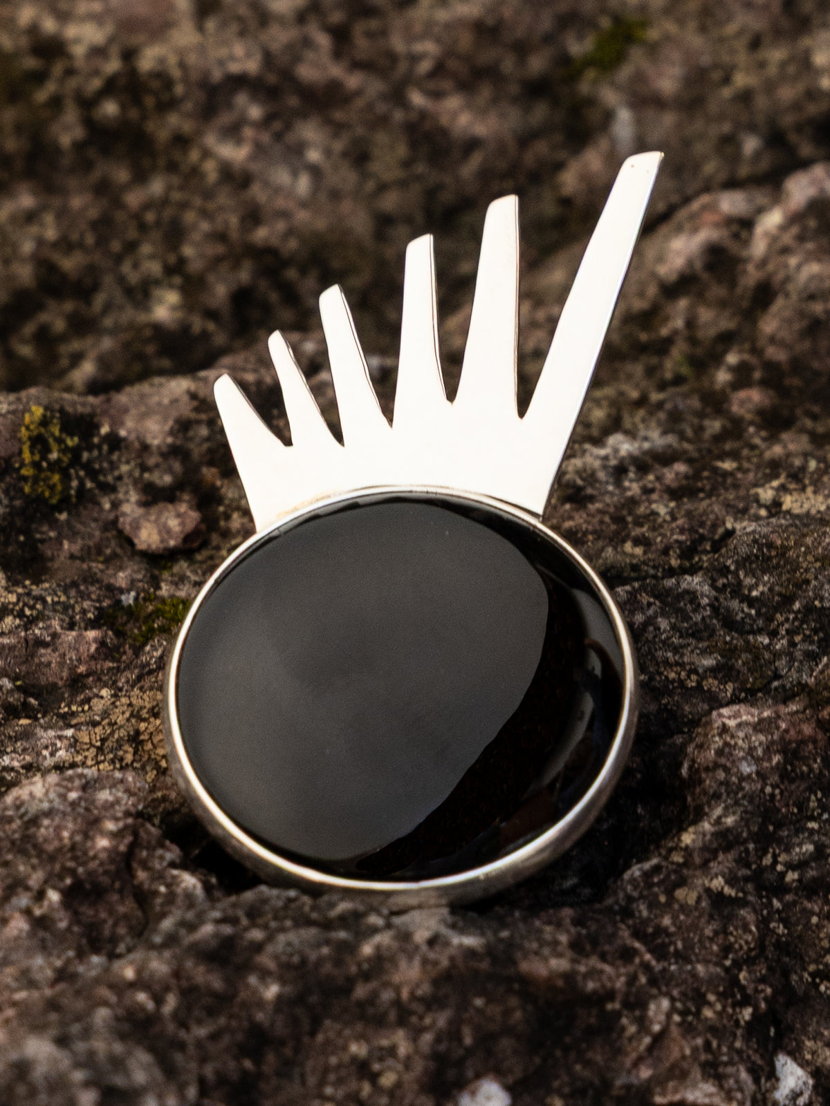 Sol Spur Pin Grande in Sterling Silver