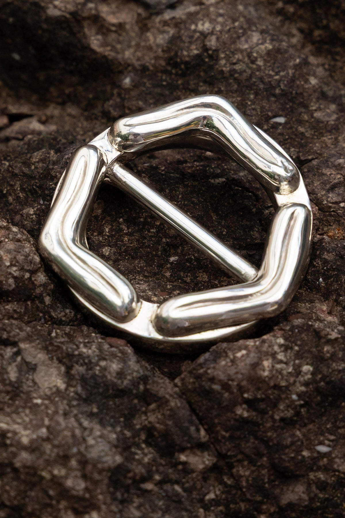Lengua Scarf Ring in Sterling Silver