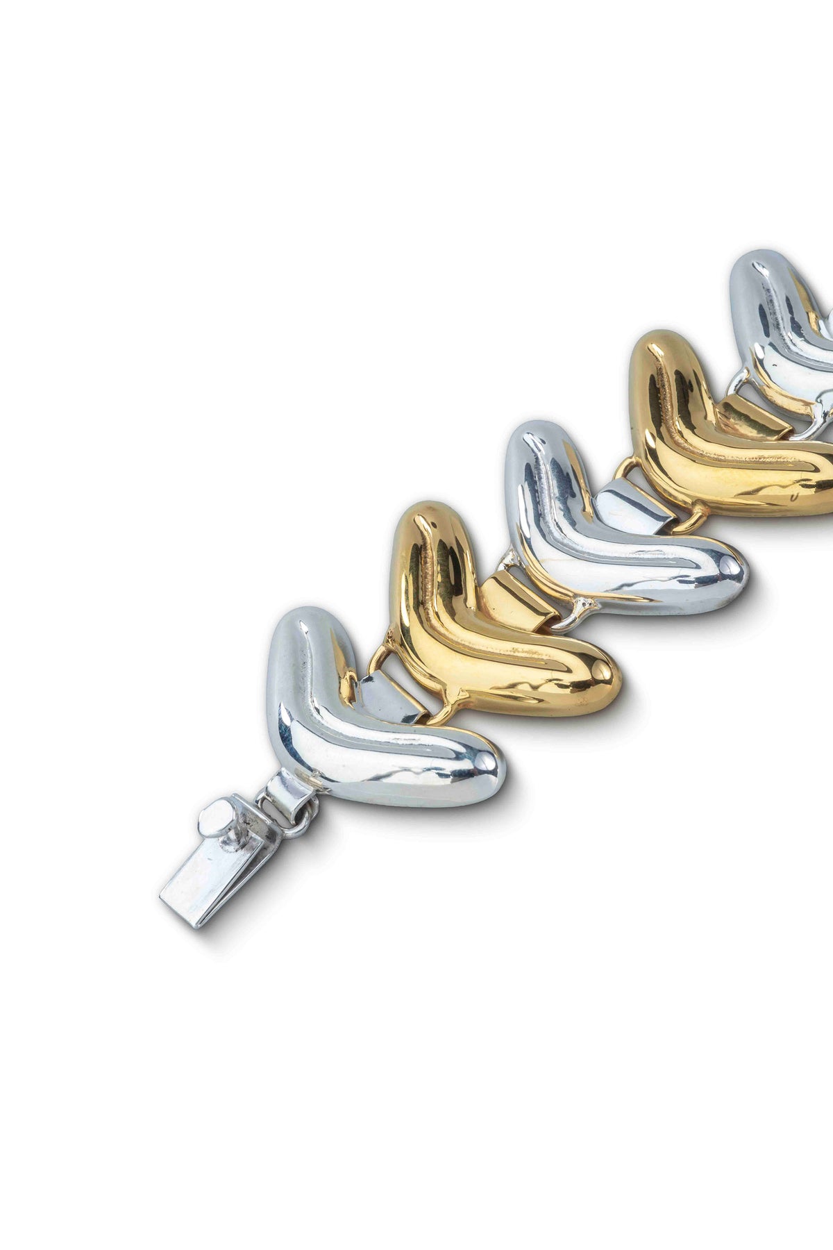 Lenguita Bracelet in Sterling Silver & Gold Vermeil